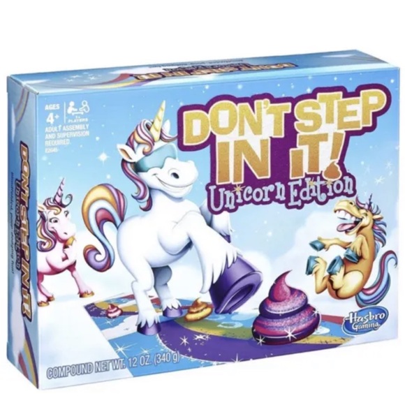 Gaming Dont Step In It Game, Unicorn Edition Hasbro - Picture 2 of 3